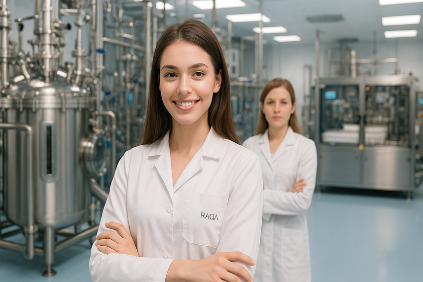 internal auditor standing in manufacturing area conducting compliance audit